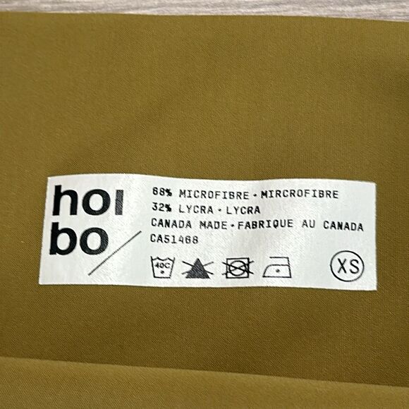 Hoi Bo High Top Chartreuse Green Super High Rise Leggings Size XS - Picture 11 of 11